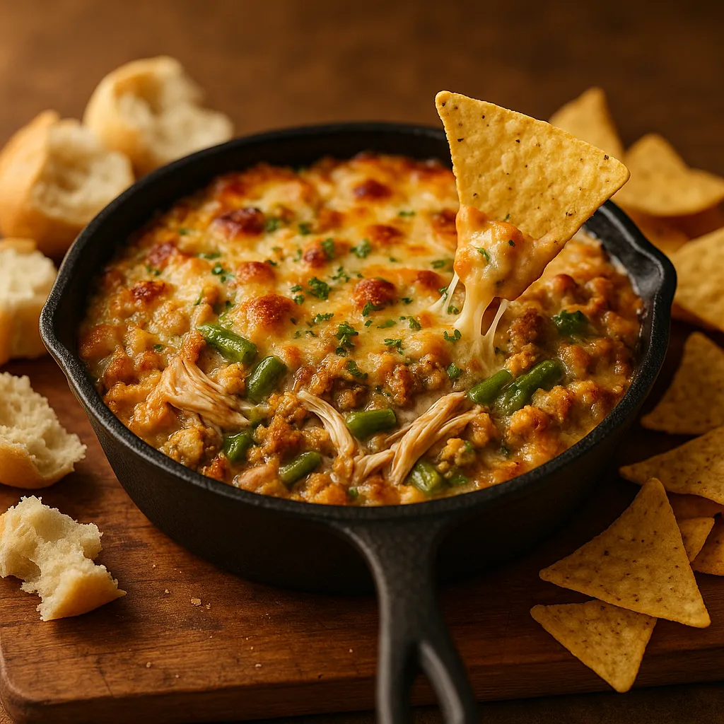 Chicken Pot Pie Crockpot Dip