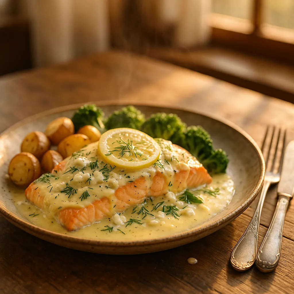 Creamy Lemon Dill Salmon