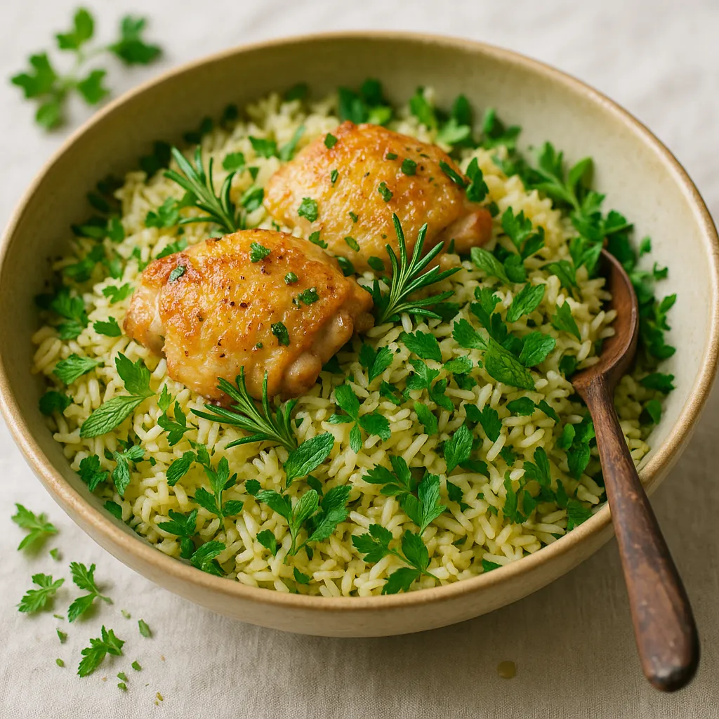 Lemon Rosemary Chicken Rice