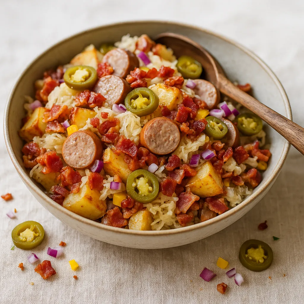 Loaded Bratwurst Potato Salad