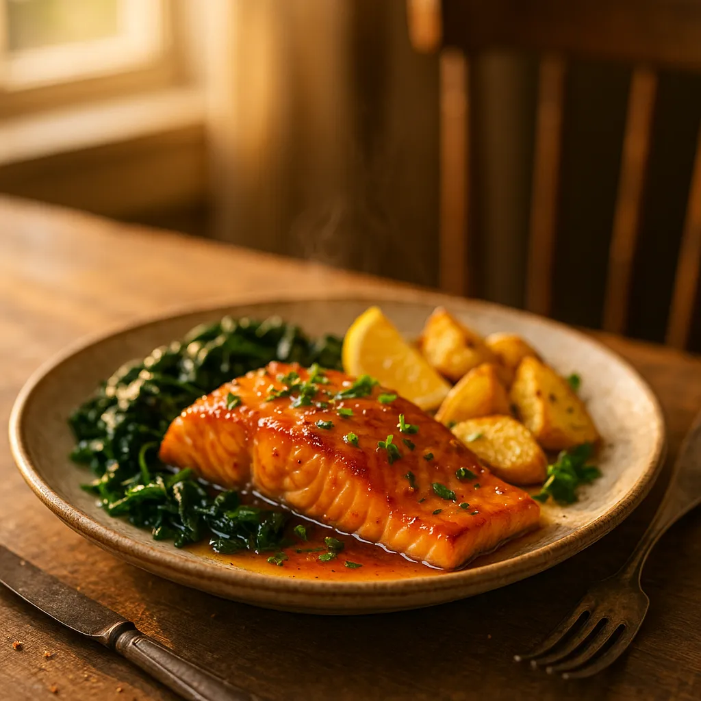 Orange Ginger Honey Salmon