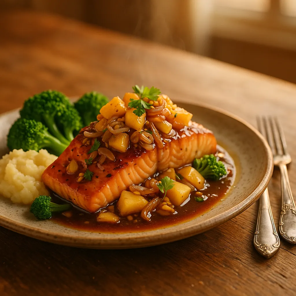 Pineapple Teriyaki Salmon