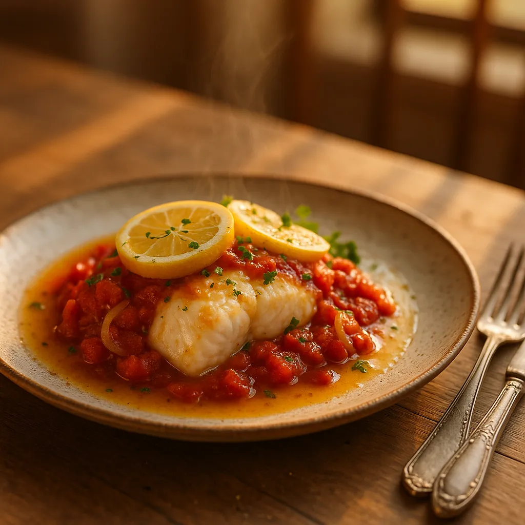 Tomato Mediterranean Lemon Cod
