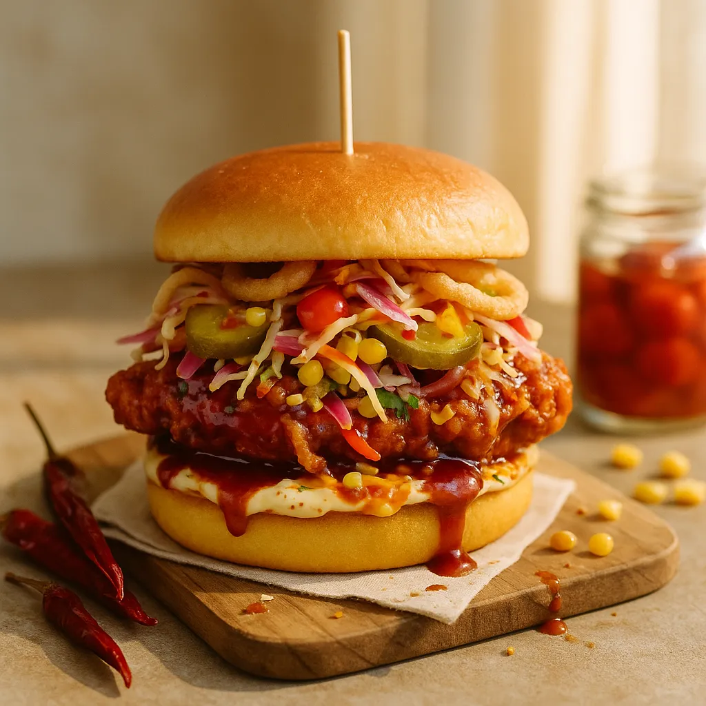 Texas Pepper Spicy and Sweet BBQ Chicken Sandwich