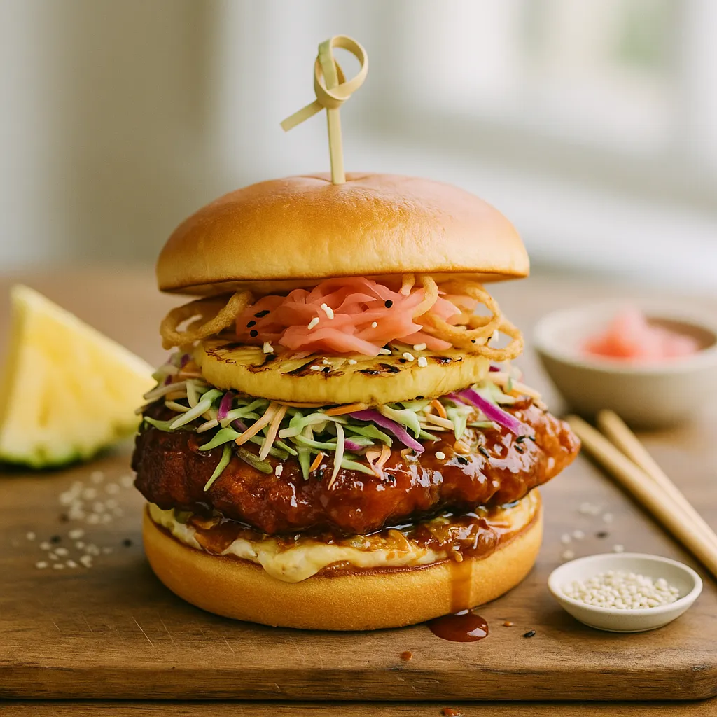Teriyaki Pineapple Chicken Sandwich