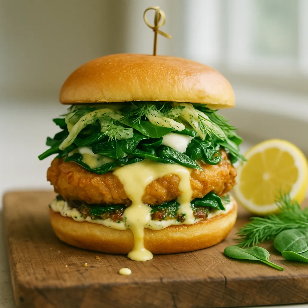 Lemon Butter Cream Chicken Sandwich
