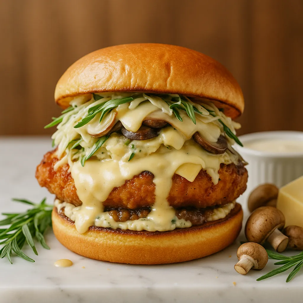 Chicken Fricassee Chicken Sandwich