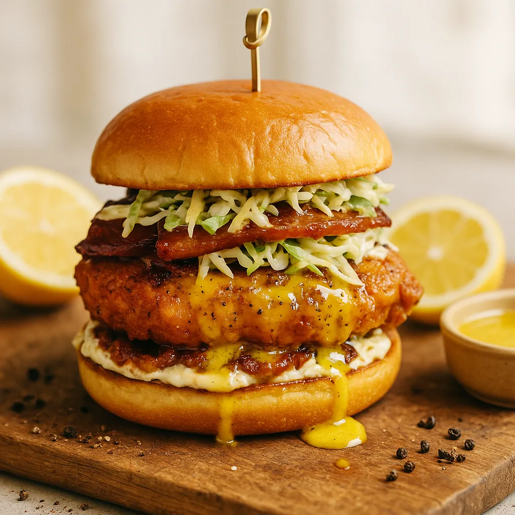 Wet Lemon Pepper Chicken Sandwich