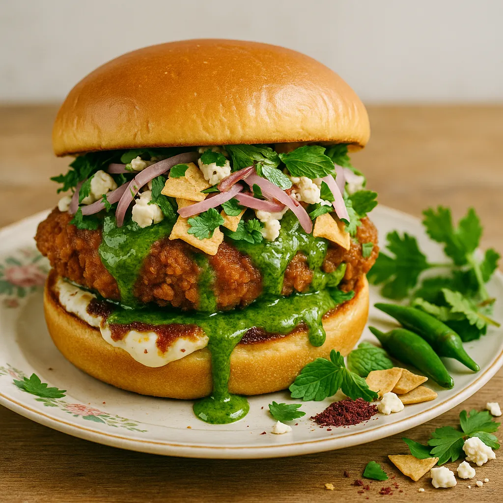 Zhug (Yemeni Green Sauce) Chicken Sandwich
